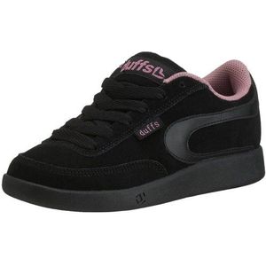 Duffs Gambler Sued Women Sneaker, zwart/zwart/roze, zwart, 37 EU