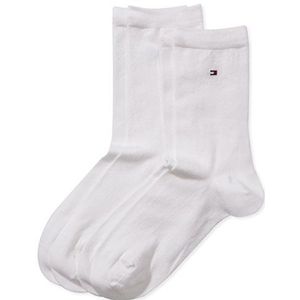 Tommy Hilfiger Dames Th Women Casual 2p sokken, wit, 39-42 EU