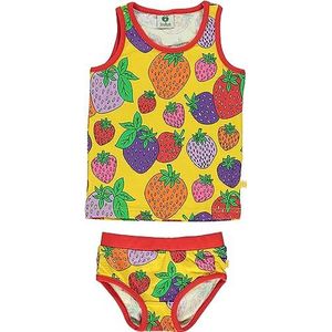Småfolk Boy's Underwear with Strawberry Base Layer Set, Geel, 11-12 Jaar, geel, 11-12 Jaren