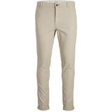 Jack & Jones Heren Casual Chino Broek Stijlvolle Zakelijke Pantalon Slim Fit Stedelijk JPSTMARCO, Colour:Beige, Pant Size:31W / 32L, Beenlengte:L32