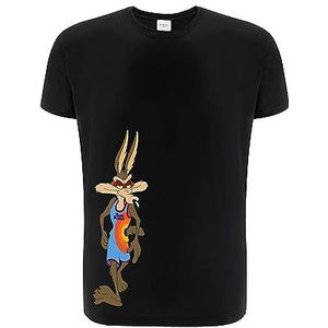ERT GROUP Origineel en officieel gelicentieerd door Looney Tunes zwart heren T-shirt, Space Jam 035 patroon, dubbelzijdige print, maat L, Space Jam 035 Zwart 2, L