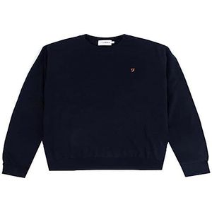 Farah Heren Mullen Wool Crew Neck Sweater, Vintage Groen, L