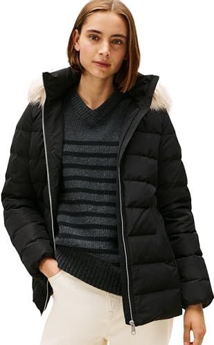 TOMMY HILFIGER - Winterjas - Zwart - Gewatteerde Jas