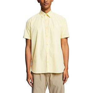 ESPRIT Collection Button-Down Shirt met korte mouwen, geel (light yellow), S