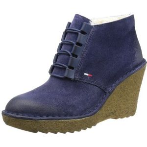 Tommy Jeans Gill 4w, Dameslaarzen, Blauwe Blau Peacoat 409