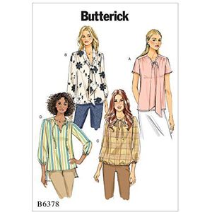 Butterick Patterns Butterick 6378 A5 knippatroon top en tuniek, meerkleurig, maten 6-14