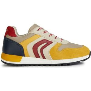 Geox J Alben Boy B Sneakers, beige/geel, 32 EU, beige-geel, 32 EU