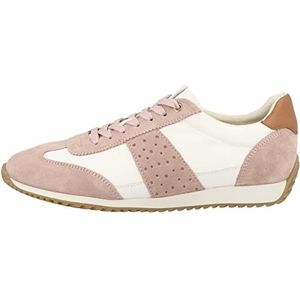 Geox D Calithe Sneakers voor dames, Nude White, 38 EU