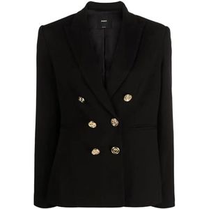 Pinko Alexia stoffen jas met blazer voor dames, Z99_nero Limousine, 46 NL