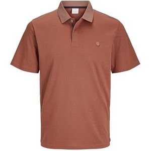 JACK & JONES Jprccrodney Ss Polo Noos voor heren, Redwood Burl, XS