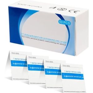 OOTDAY Wraps, 50 stuks nagellakverwijderaar, wrede vrije nagellakverwijderaar, geschikt voor reizen, acrylnagels, platingel, gellak, 50 stuks