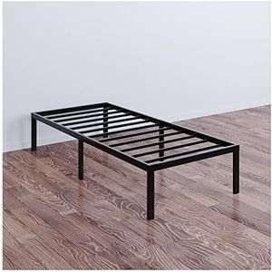 Dreamzie Metalen Onderstel voor Bed - Voor Matras 90x190 cm - Voor Tweepersoonsbedden of Matrassen - Stevige, eenvoudige montage, grote opbergruimte - Zwart Bedframe