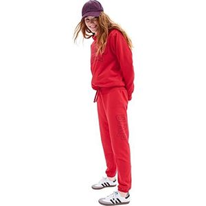 GAP Oversized fleece joggingbroek met logo voor dames, Modern Rood, S
