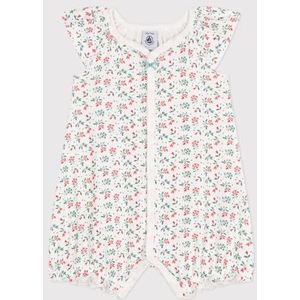 Petit Bateau - Playsuit - Marshmallow/Multico - Babypakje - 12 maanden