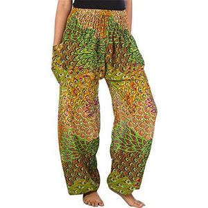 Lofbaz Harembroek voor dames, yogabroek, pompbroek, hippiebroek, boho-kleding, festivaloutfit, zomerbroek, lichte zomerbroek, XL
