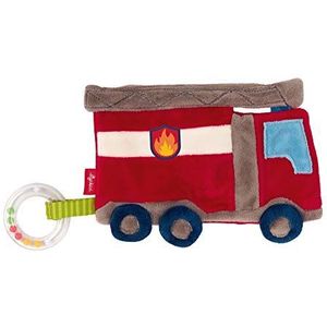 SIGIKID 42304 actieve knisperdoek brandweer PlayQ meisjes en jongens babyspeelgoed aanbevolen vanaf de geboorte rood, 1 stuk (1 stuk)