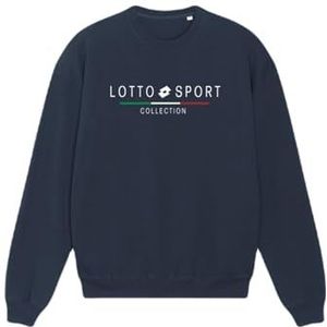 LOTTO Uniseks sweatshirt voor dames en heren, model 23-103, marineblauw, maat XL, Blauw, XL