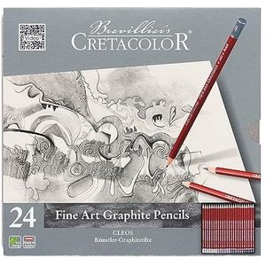 CRETACOLOR 160 24 - Fine Art grafietstiften, 24-delig