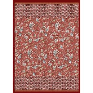 Bassetti Vicenza Plaid 100% katoen in de kleur rood R1, afmetingen: 240x250 cm - 9326058