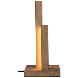 Homemania HOMBR_0198 tafellamp, hout, bureau, nachtkastje, acryl, hout, 15,5 x 21,5 x 45 cm