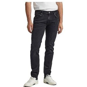 Pepe Jeans Heren Hatch Regular Jeans, Zwart (Denim-xv1), 28W / 30L