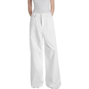 Replay Margott Original Collection Baggy Oversize jeans voor dames, 100 Naturel Wit, 31W / 32L