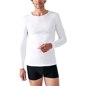 Damart Heren T-shirt Manches Longues Maille Interlock Ondergoed, wit, S