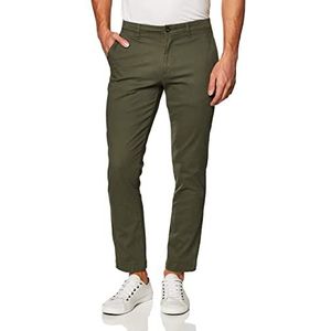 Amazon Essentials Heren Standaard Relaxed-Fit Casual Stretch Khaki,Olijf,34W / 32L