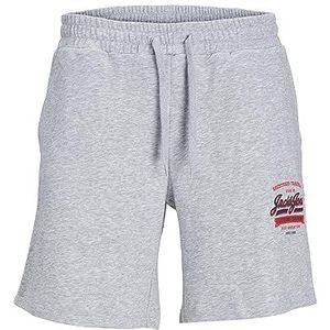 JACK & JONES Jpstlogo Sweat Shorts 2 Col Sn GMS, lichtgrijs gem., S