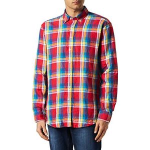Seidensticker Men's Regular Fit shirt met lange mouwen, rood, 39, rood, 39