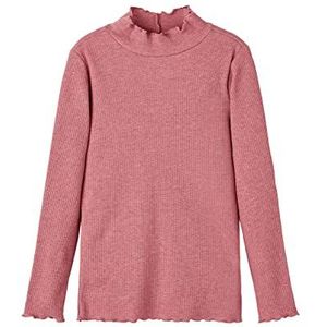 NAME IT Meisjes NKFOLANTE LS Slim TOP shirt met lange mouwen, mauvewood, 116, Mauvewood, 116 cm