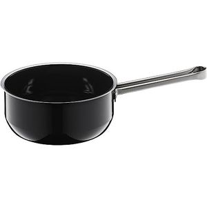 WMF Fusiontec Essential steelpan, 16 cm zonder deksel, kleine pan 1,3 l, kleine kookpan, pastapan, melkpan, inductie, high-tech keramiek, krasbestendig, ongecoat, zwart, Made in Germany
