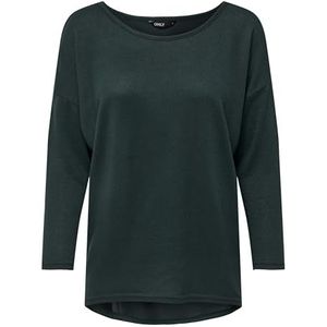 ONLY dames shirt met lange mouwen Onlelcos 4/5 Solid Top Jrs Noos, Grün (Green Gables Detail:melange), M