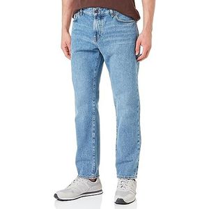 BOSS Re.Maine BC Indigoblauwe regular fit jeans voor heren, van stevig denim met gemiddelde wassing, Light/pastel Blue451, 36W x 34L