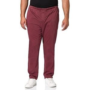 7 For All Mankind Heren Jogger Chino Luxe Performance Sateen Burgundy Broek, rood, XXL