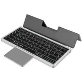 LogiLink - Draadloos Multi-Device-Toetsenbord - Grijs - BT 5.1 - Met Trackpad