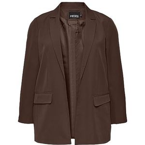 PIECES Dames Pcbossy Ls Losse Blazer Noos Qx, Chicory Coffee, 44 grote maten