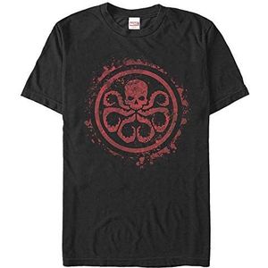 Marvel Avengers Classic - Hydra Splatter Icon Unisex Crew neck T-Shirt Black M