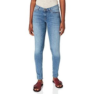 Cross Jeans Alan Skinny Jeans voor dames, blauw (Mid Blue Used 123), 26W x 34L