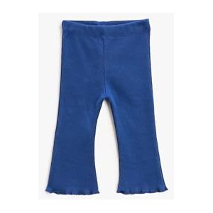 Koton Babygirls Ribbed Flare Elastische Tailleband Leggings, marineblauw (704), 18-24 Monate