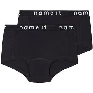 NAME IT Meisjesonderbroek, zwart, 158-164, (13-14 jaar), 2-pack