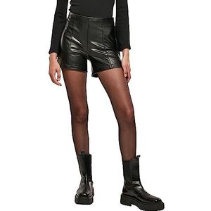 Urban Classics Damen Shorts Ladies Synthetic Leather Shorts black XL