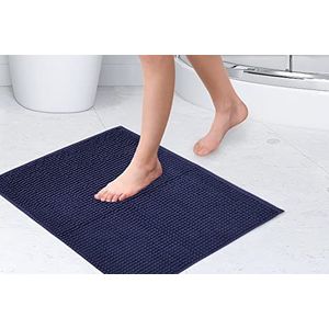 Emma Barclay Soft Touch Antislip Badkamertapijt in Navy - Douchemat 40x60cm