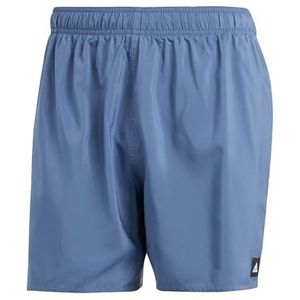 adidas Heren Solid CLX Short-Length Swim Shorts, Preloved Ink/White, XS