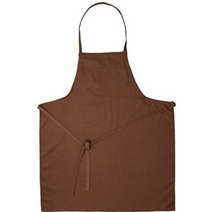 Calitex dressboy Koba wasgoed set keuken polyester katoen chocolade 84 x 71 cm