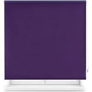 INTERBLIND | Premium verduisteringsrolgordijn, effen, afmetingen 120 x 175 cm breedte x hoogte - verduisteringsrolgordijn stof 117 x 170 cm - thermisch rolgordijn violet - licht-, koud- en
