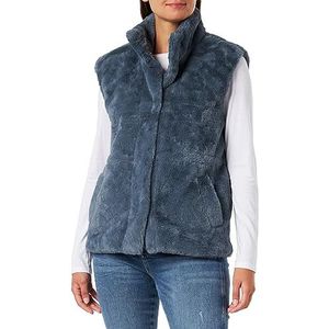 Bestseller A/S Dames VMSONJAPOPPY Faux FUR Waistcoat BOOS vest, Stormy Weather, S, Stormy Weather, S