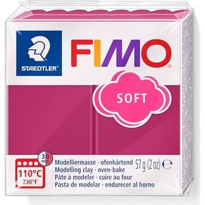 STAEDTLER 8020-T23 FIMO Zachte Ovenhardende Polymeer Modellering Klei - Bevroren Berry (1 x 57g Blok)