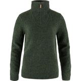 Fjällräven - Övik Half Zip Knit - Gebreide Trui - Deep Forest - Dames