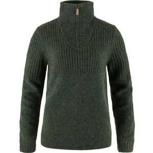 Fjällräven - Övik Half Zip Knit - Gebreide Trui - Deep Forest - Dames